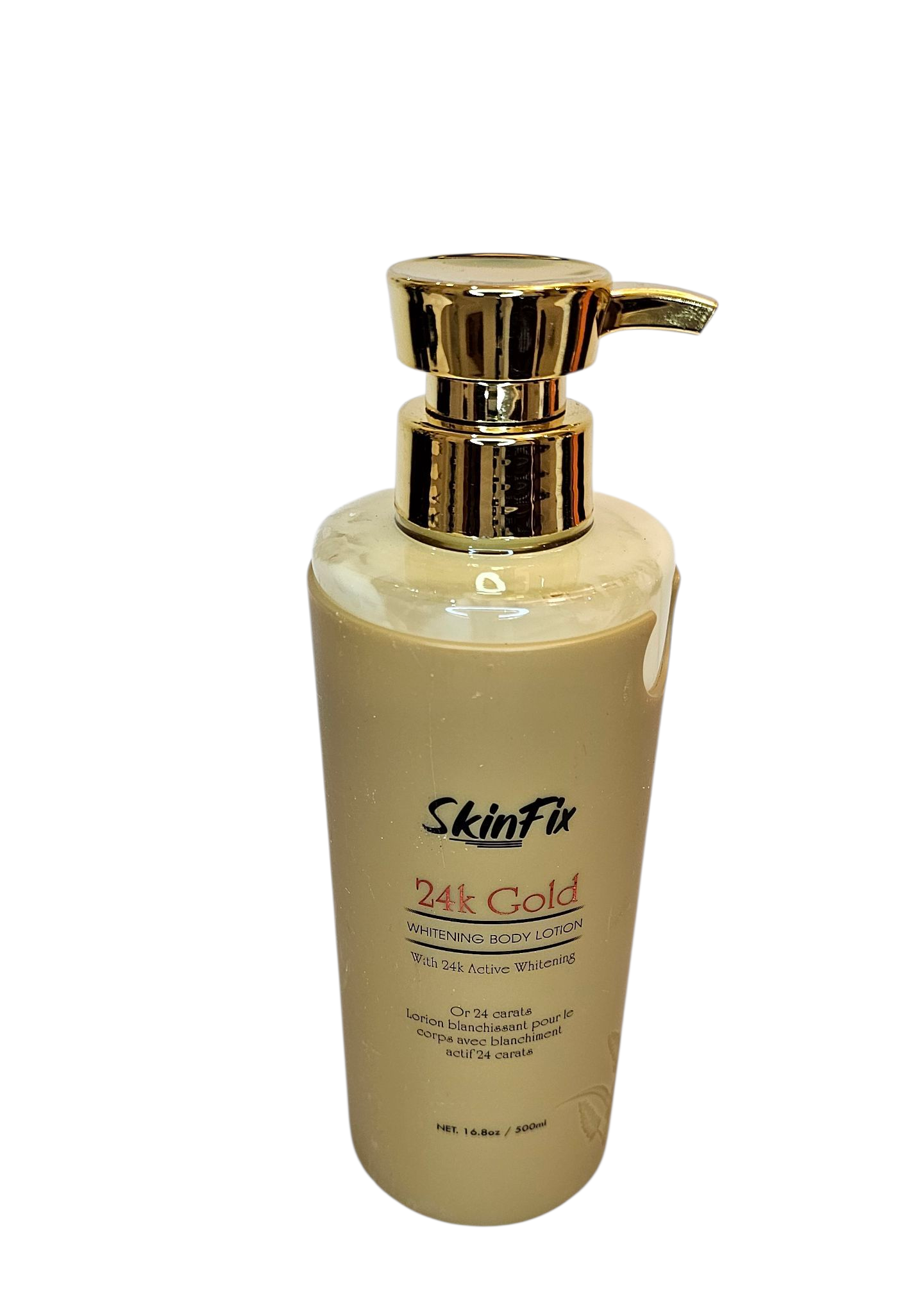 SkinFix 24K Gold Whitening Lotion is highly concentrated lotion with glutathione