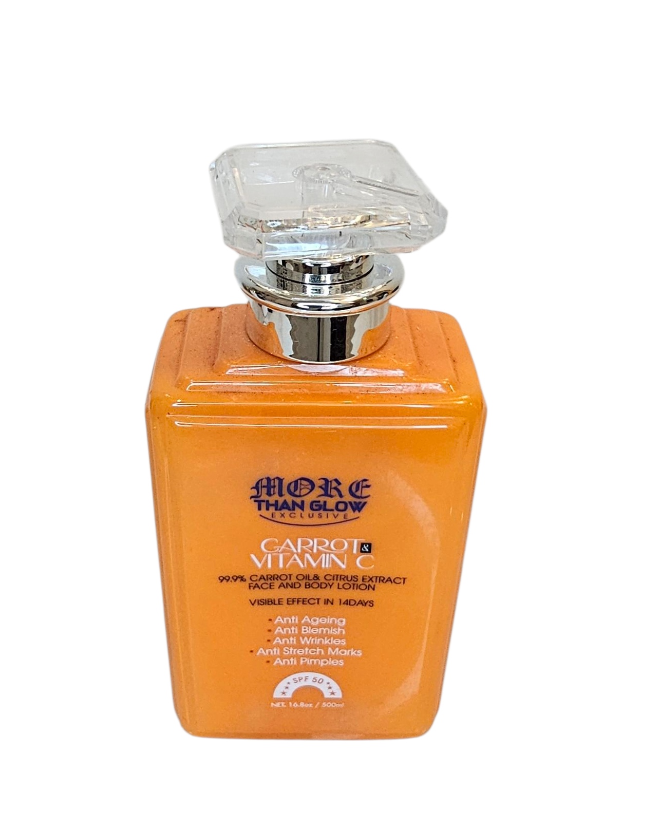 More Than Glow Carrot Vitamin C Anti-Aging Lotion - Reduces Wrinkles, Brightens & Grows Skin - Visible Effect in 14 Days
