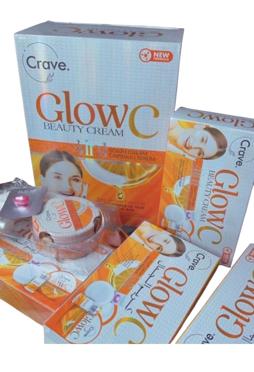 CRAVE GLOW C FACE CREAM 4in1 WHITENING