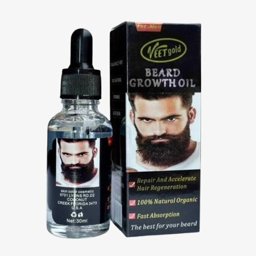 Beard Growth Oil, Promotes Thicker and Fuller Beard, Nourishes and Moisturizes