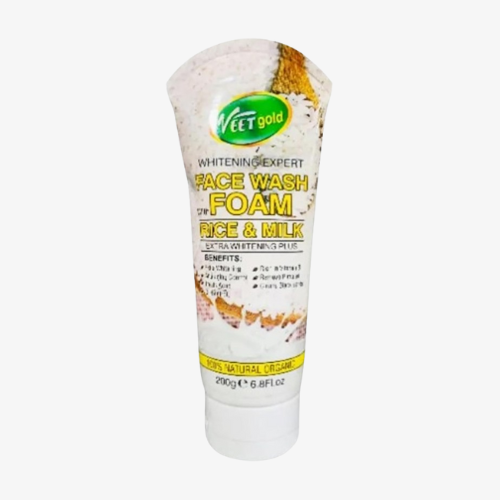 Veetgold Face Wash with Foam - Rice and Milk,Veetgold Extra Whitening