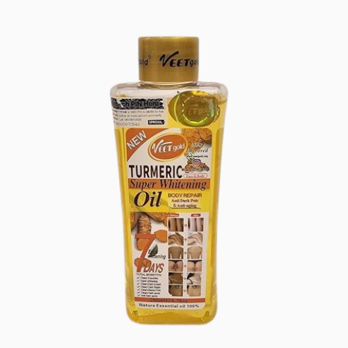 Veetgold Turmeric Body Oil for Face & Body 200mls – Veetgold Skin Brightening and glowing Formula (1Pcs)