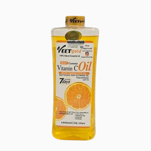 Veetgold Vitamin C Oil 1000ml, Brightens and Evens Skin Tone