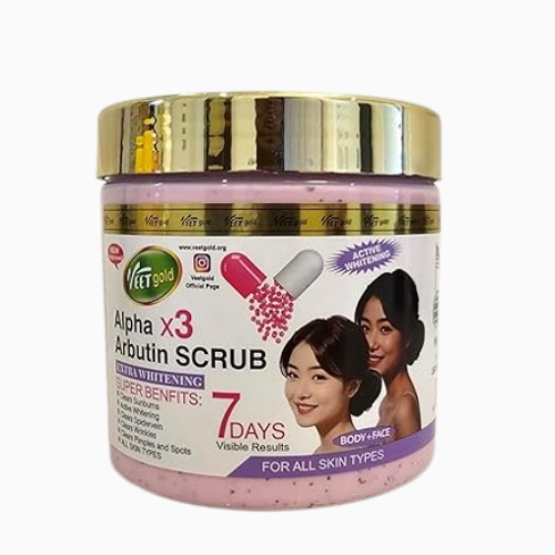 Veetgold Alpha X3 Arbutin Scrub for Face and Body
