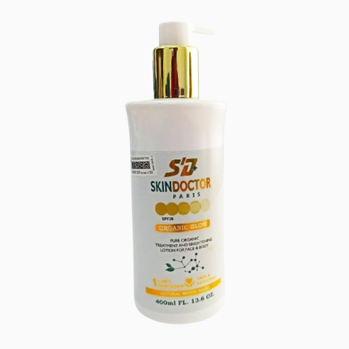 Skin Doctor Organic Glow Ultra Brightening Glowing Lotion for Face and Body