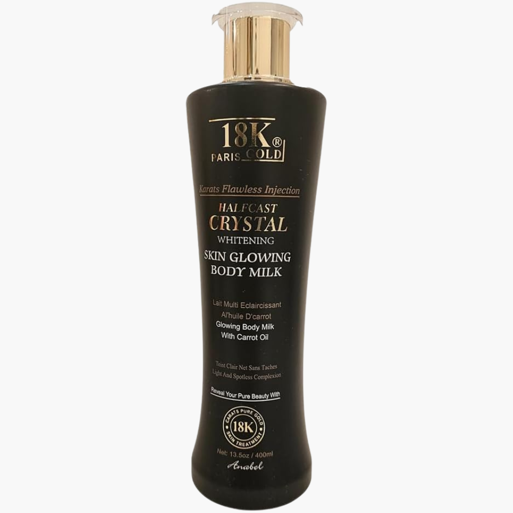 18K Paris Lotion 400ml – Luxurious Skin-Glowing Body Milk with Carrot Oil, Deep Hydration & Radiance for Smooth, Soft, and Luminous Skin