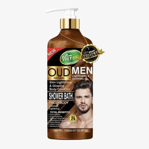 Veetgold OUD MEN Shower Gel, Deep Cleansing and Refreshing, Hydrates and Nourishes Skin