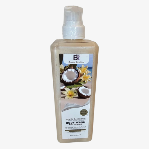 BR Beauty Routine Vanilla & Coconut Lightening Shower Gel Bath 1pcs