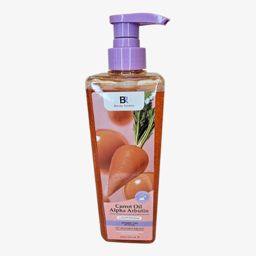 BR Beauty Routine Carrot Oil Alpha Arbutin Lightening Shower Gel Bath 1pcs