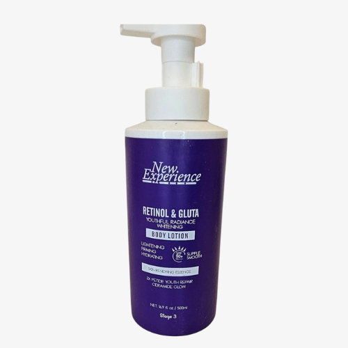 New Experience Retinol & Gluta Radiance whitening Body Lotion with 3X Petide Removes dark spot