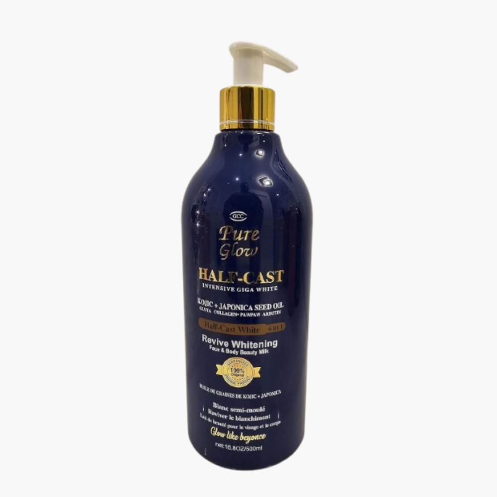 Pure Glow Halfcast intensive Giga white Lotion, Enriched with Kojic,Japonica Seed oil,Gluta, Collagen, pawpaw Arbutin