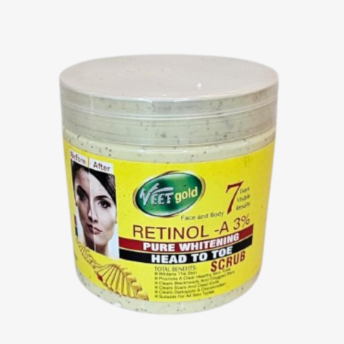 Veetgold Retinol Pure whitening Head to Toe Scrub for Face and Body - Exfoliating