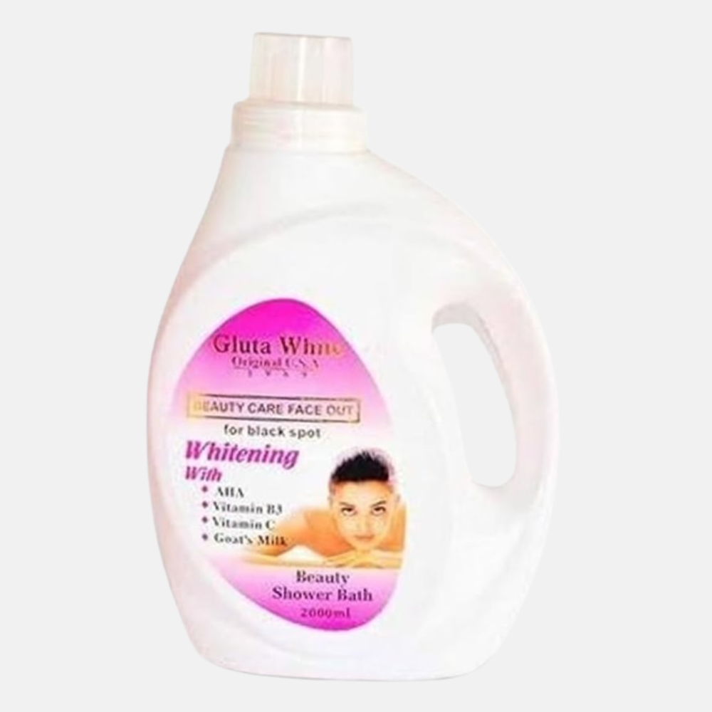 Gluta White Shower Gel for Black Spots, Deep Cleansing and Brightening, Reduces Dark Spots and Uneven Skin Tone, Hydrates and Nourishes, Smooths and Softens Skin