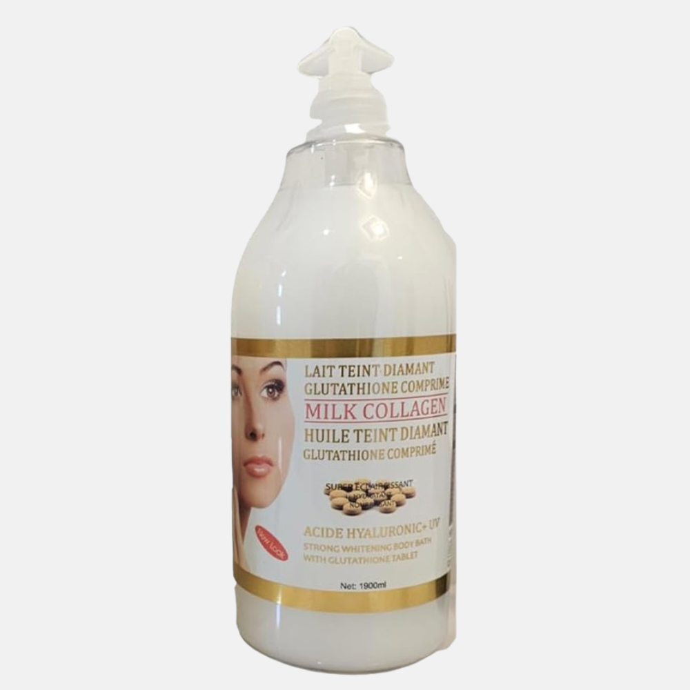 Glutathione Comprime Milk Collagen Bath 2000ml | Hydrating & Nourishing Body Wash for Smooth Skin